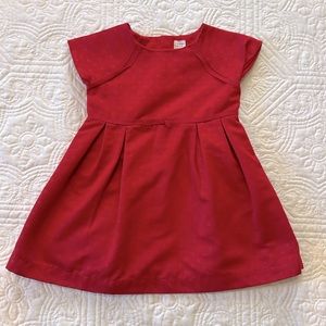 Baby GAP Red Polka Dot Short Sleeve Dress, Bow detail, Sz‎ 2T, EUC